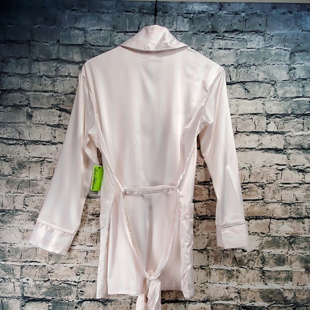 Sam Edelman | Striped Smoking Jacket Robe - Picture 7 of 8